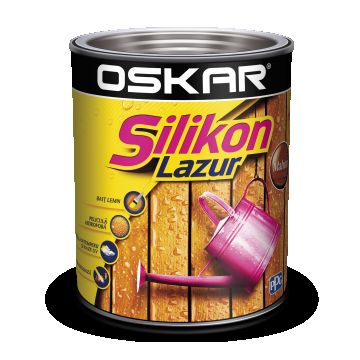 Lazura lemn Oskar Silikon Lazur, mahon, interior / exterior, 0,75 l