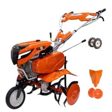 Motosapa RURIS 7500 ACC1, 7CP, Benzina, cu  roti cauciuc 4.00 - 8, rarita, roti metalice 350 fara manicot si set contragreutati 10kg