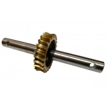 Pinion Din Bronz cu Ax Pentru Motosapa,Motocultor Robix 1:28