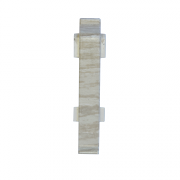 Set element de imbinare plinta parchet Korner Evo 70, stejar pastel, PVC, 70 x 20.7 mm, 2 bucati/set
