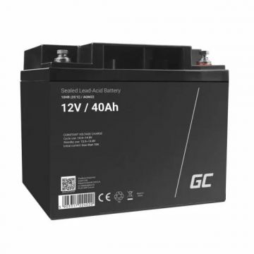 Acumulator plumb acid GreenCell 12V 40AH, terminal M6, AGM22
