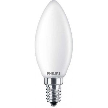 Bec LED filament Philips lumanare B35 E14 2.2W (25W), lumina calda 2700K, 929001345255