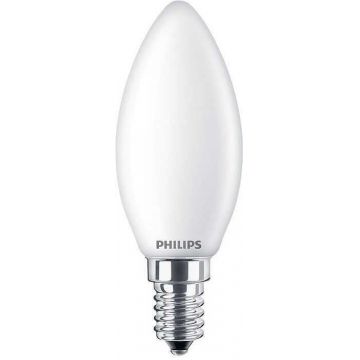 Bec LED filament Philips lumanare B35 E14 4.3W (40W), lumina calda 2700K, 929001345355