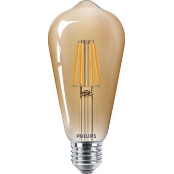 Bec LED filament Philips ST64 E27 4W (35W), lumina calda 2500K, 929001941601