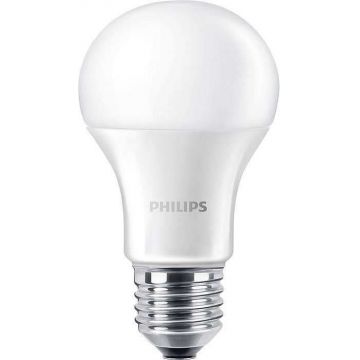 Bec LED Philips E27 A60 10W (75W), lumina naturala 4000K, 929001234822, 2 bucati blister