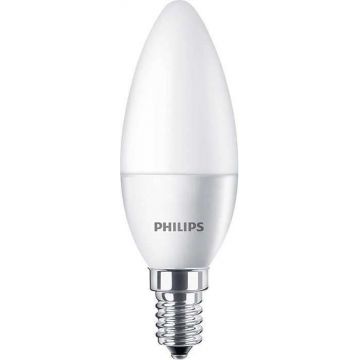Bec LED Philips lumanare B35 E14 5.5W (40W), lumina calda 2700K, 929001157702