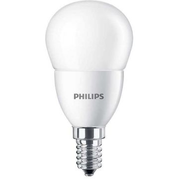 Bec LED Philips P48 E14 7W (60W), lumina calda 2700K, 929001325202