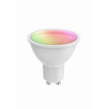 Bec LED Smart WiFi Woox R9076, GU10, 5.5W, Color