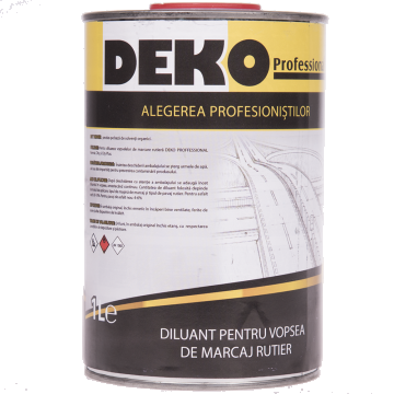 Diluant pentru vopselele de marcaj rutier Deko Professional, 1 l