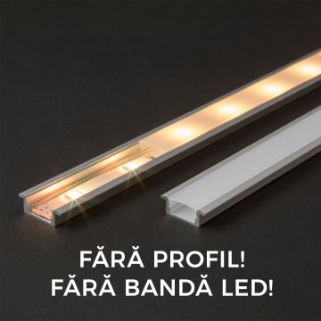 Ecran opal pt. profil aluminiu LED - 1000 mm