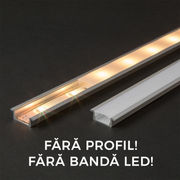 Ecran opal pt. profil aluminiu LED - 2000 mm
