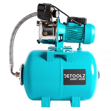 Hidrofor Detoolz DZ-P123, 0,75kW, Debit maxim 55l/min, h pompare 45 m