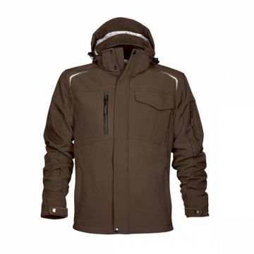 Jacheta softshell impermeabila R8ED - maro