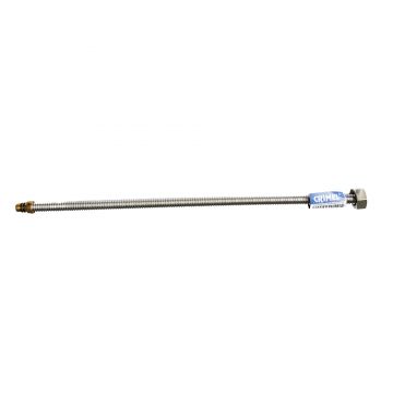 Racord baterie Crimel, inox gofrat, argintiu, 1/4, 40 cm