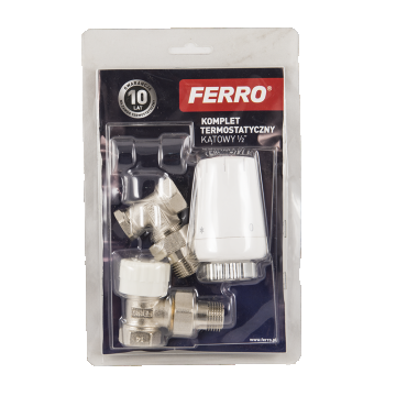 Set termostatic coltar Ferro ZTM08, 1/2 inch x 1/2 inch