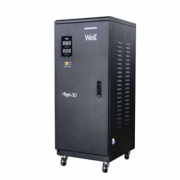 Stabilizator automat de tensiune monofazic Well Aegis 20KVA 16KW cu servo motor