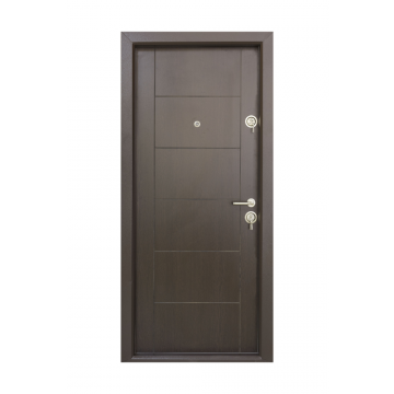 Usa metalica intrare Arta Door 304, cu fete din MDF laminat, 880 x 2010 mm, deschidere stanga, culoare wenge