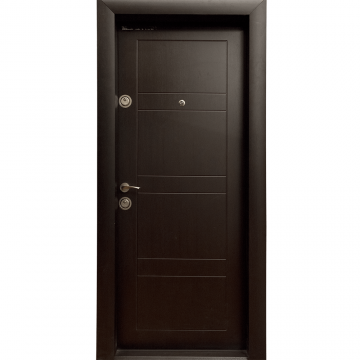 Usa metalica intrare Arta Door 310, cu fete din MDF laminat, deschidere dreapta, culoare wenge, 880 x 2010 mm
