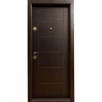 Usa metalica pentru exterior Arta Door 304, MDF laminat, deschidere dreapta, culoare wenge,  880 x 2010 mm