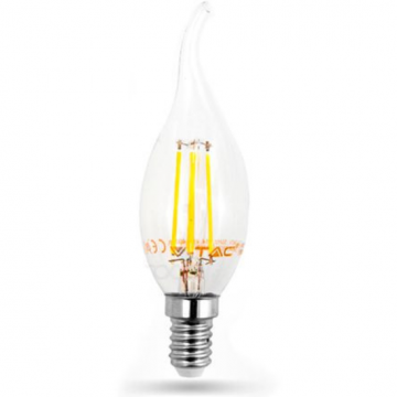 Bec cu filament LED SKU-4366 Dimabil E14 4W 2700K lumina alba calda