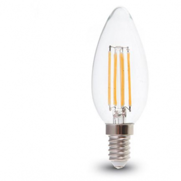 Bec LED cu filament SKU-7423 E14 6W 3000K lumina alba calda