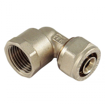 Cot compresie pexal Tiemme, alama, filet interior, argintiu, racord 20 x 3/4