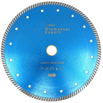 Disc DiamantatExpert pt. Gresie ft. dura portelanata, Granit - Turbo 350x30mm (cu inel reductor de 25,4mm) Premium - DXDY.3956.350