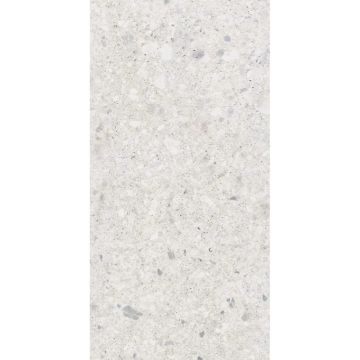 Gresie exterior / interior portelanata rectificata Kai Cortina White, gri deschis, mat, clasa aderenta R10, PEI 4, 8.5 mm, 60 x 120 cm