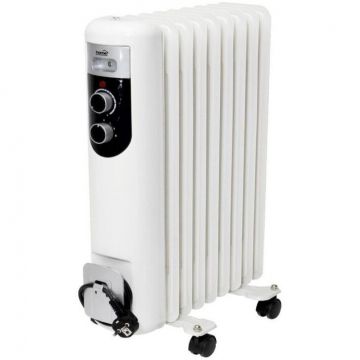 Radiator Electric Pe Ulei 2000 W 9 Elementi 3 Trepte Incalzire Termostat Mecanic 12x60x44 cm