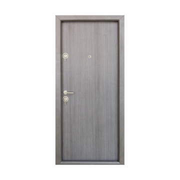 Usa metalica intrare Arta Door 101,  cu fete din MDF laminat, deschidere dreapta, culoare gri, 880 x 2010 mm