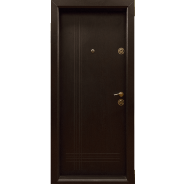 Usa metalica intrare Arta Door 333, cu fete din MDF laminat, deschidere stanga, culoare wenge, 880 x 2010 mm