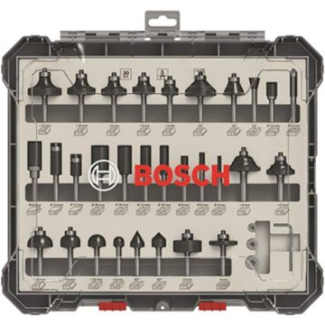 Bosch cutter set 30 pcs Mixed 6mm shank - 2607017474 Bosch cutter set 30 pcs Mixed 6mm shank - 2607017474
