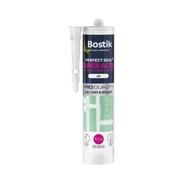 Chit izolant acrilic Bostik Super Acril, interior, alb, 280 ml