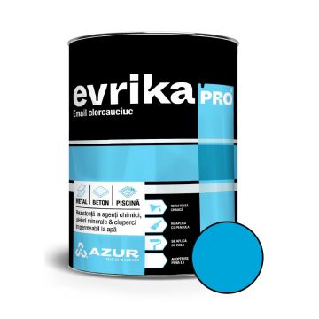 Email metal / beton / piscina Clorcauciuc Evrika Pro, exterior, bleu, 20 kg