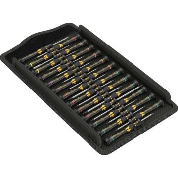 Kraftform Micro ESD Big Pack 1 screwdriver set (black/yellow, 25 pieces)