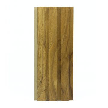 Lambriu MDF cu riflaj, pecan, 12 x 117 x 2800 mm