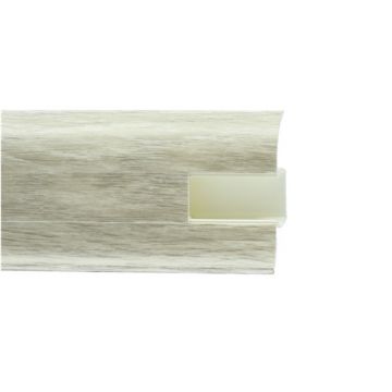 Plinta parchet PVC, stejar Buket, canal cablu, 2500 x 22 x 55 mm