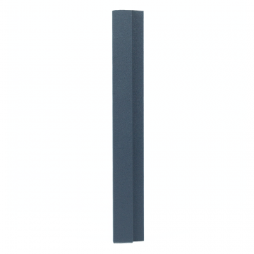 Profil terminatie montaj lambriu riflaj MDF, antracit, 22 x 86 x 2800 mm
