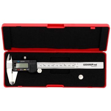 Red digital caliper R94420021, measuring device (grey)