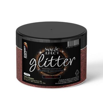 Sclipici decorativ Glitter G12 Magic Efect, maroon, 150 gr