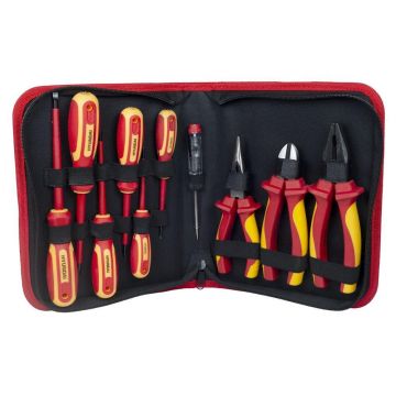 Set 10 scule de mana VDE 1000V Hyundai HY-59415, crom-vanadium, galben-rosu, 10 bucati