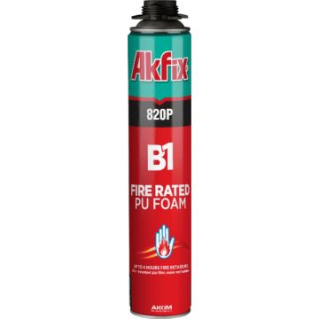 Spuma poliuretanica Akfix 820, rezistenta la foc B1, 750 ml