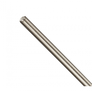 Tija filetata, inox, 10 x 1000 mm