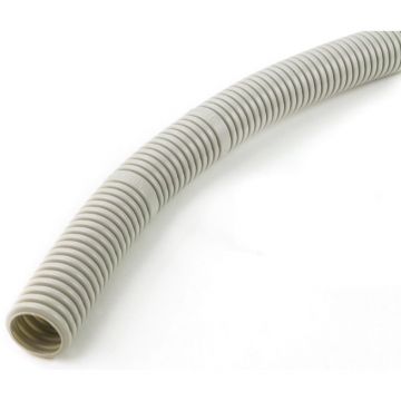 Tub flexibil Dietzel, PVC ignifugat, gri, 16 mm x 10 m