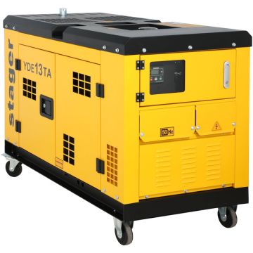 YDE13TA Generator insonorizat 10kVA 39A 3000rpm monofazat diesel pornire electrica