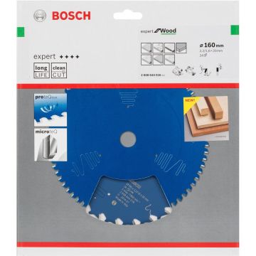 Bosch circular saw blade Expert for Wood, 160mm, 24Z (bore 20mm, for hand-held circular saws)