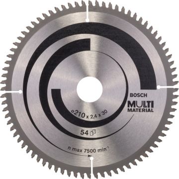 Bosch circular saw blade multi material, 210mm, 80Z (bore 30mm, for chop and miter saws)