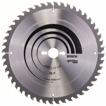 Bosch circular saw blade Optiline Wood, O 300mm, 48Z