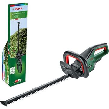 Bosch cordless hedge trimmer UniversalHedgeCut 18V-50 solo (green/black, without battery and charger) Bosch cordless hedge trimmer UniversalHedgeCut 18V-50 solo (green/black, without battery and charger)