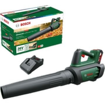 Bosch cordless leaf blower Advanced LeafBlower 36V-750, leaf blower (green/black, Li-ion battery 2.0Ah, POWER FOR ALL ALLIANCE)